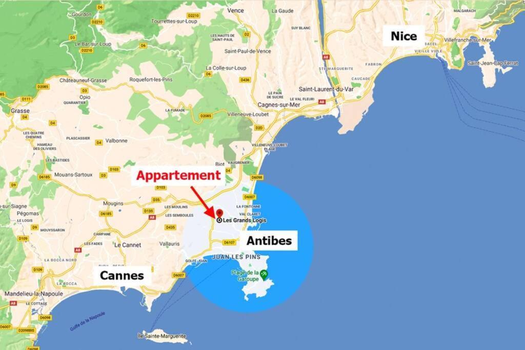 Casalionelantibes 70 Sqm Apartment With Garden And Parking Екстер'єр фото